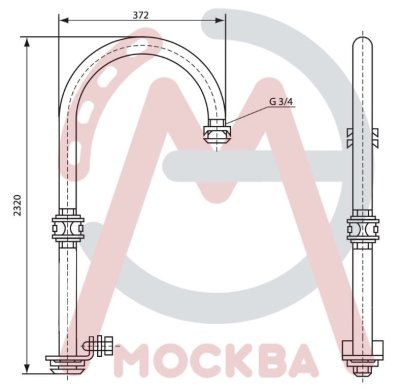 Стойка К-987 У3 краска