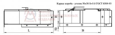 Короб ККБ-УГП-0,2/0,5 (оболочка 2,0мм) цУТ1,5 горячий цинк